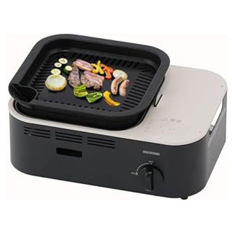 アイリスオーヤマ 減煙焼肉カセットコンロ IGC-GY1-H 7,079円
