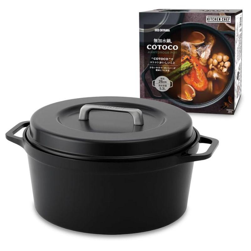 アイリスオーヤマ 無加水鍋 ＣＯＴＯＣＯ ２６ｃｍ SMKSN-S26