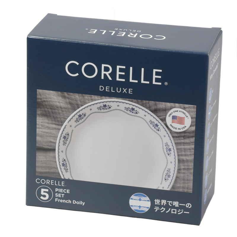 パール金属 食器 5点セット CORELLE コレール 強化ガラス フレンチドイリー