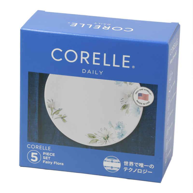 パール金属 食器 5点セット CORELLE コレール フェアリーフローラ 強化ガラス