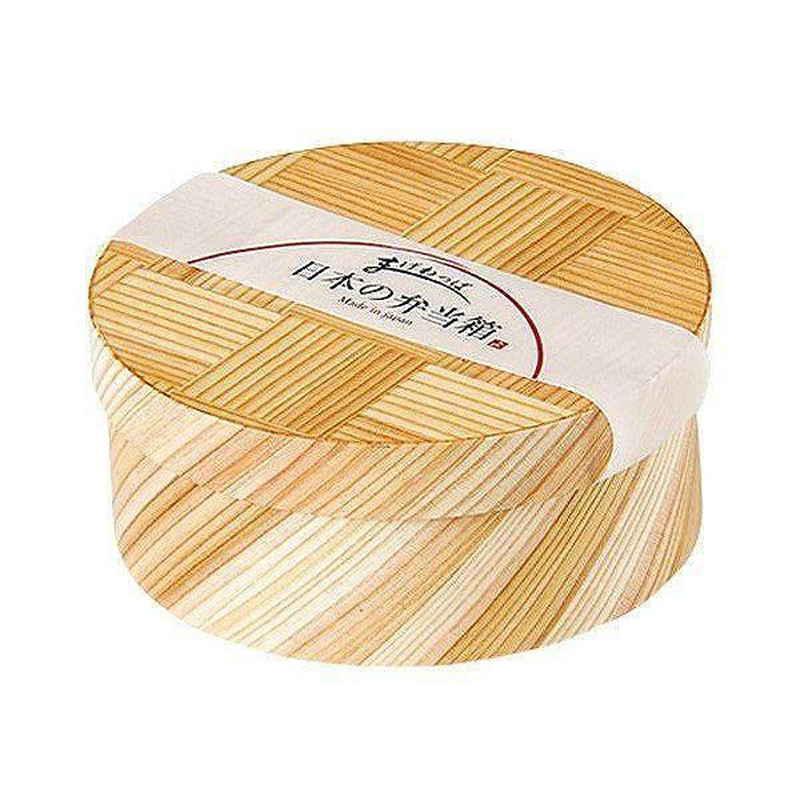ヤマコー お弁当箱 1段 600ml 曲げわっぱ 日本製 網代 丸型 日本の弁当箱 木製