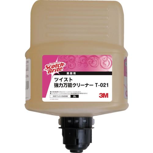 ■3M スコッチ・ブライト ツイスト強力万能クリーナー 2L《2本入》〔品番:T021〕【1001729×2:0】[送料別途見積り][掲外取寄][店頭受取不可]