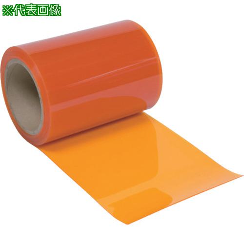■スワロン ストリップドアーシート フラット静電防虫オレンジ2t&times;100&times;24M巻〔品番:FO20010024A〕【1011072:0】[送料別途見積り][法人・事業所限定][外直送][店頭受取不可]｜ホームセンターバロー　店 12,366円