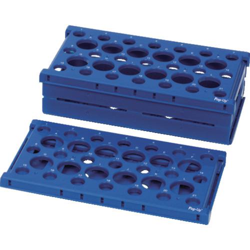 ■AS 遠沈管用折りたたみラックHS24320B〔品番:1324001〕【1019035:0】[送料別途見積り][掲外取寄][店頭受取不可]