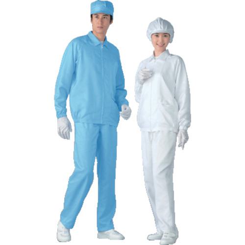 ■AS 無塵衣AS203C 上衣 ブルー 3L〔品番:2830311〕【1021557:0】[送料別途見積り][掲外取寄][店頭受取不可]