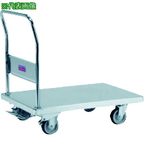 ■テックサス フットブレーキ付 ステンレス台車 SUSφ125ウレタン車〔品番:NW9060DFB〕【1027441:0】[法人・事業所限定][直送元][店頭受取不可]｜ホームセンターバロー　店
