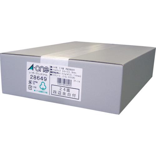 ■3M ラベルシール(レーザープリンタ)24面 (500枚入)〔品番:28649〕【1045212:0】[送料別途見積り][掲外取寄][店頭受取不可]