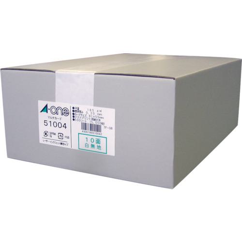 ■3M マルチカード 白無地 10面 (500枚入)〔品番:51004〕【1046761:0】[送料別途見積り][掲外取寄][店頭受取不可]