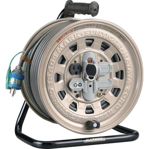 ■ハタヤ サンタイガーリール 単相100Vアース付 50m 温度センサー付〔品番:GT501KX〕【1062905:0】[店頭受取不可]