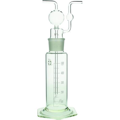 ■SIBATA 共通摺合ガス洗浄びん ドレッセル式 500mL〔品番:014630500〕【1065448:0】[送料別途見積り][掲外取寄][店頭受取不可]