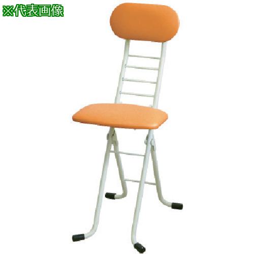 ■セイコー ワーキングチェア ジョイ オレンジ〔品番:CSW55W04〕【1065595:0】[送料別途見積り][法人・事業所限定][外直送][店頭受取不可]