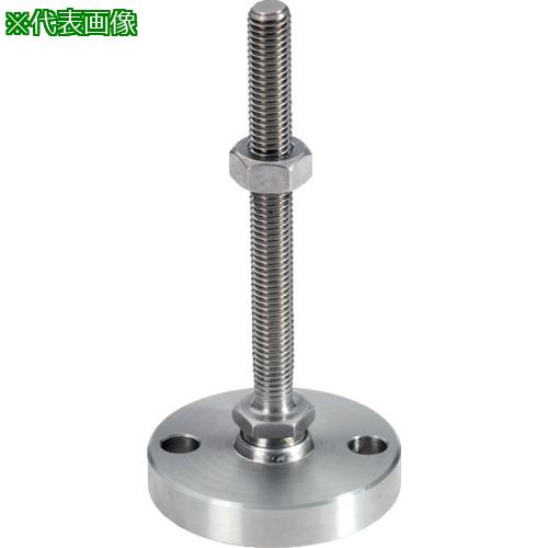 ■HALDER レべリングパッド 固定用穴付 ステンレス鋼製 耐荷重8kN 呼び寸法M6〔品番:22590.0810〕【1065977:0】[店頭受取不可]｜ホームセンターバロー　店