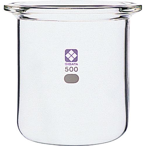 ■SIBATA セパラブルフラスコ 円筒形 バンド式 85mm 500mL〔品番:005820500〕【1067052:0】[送料別途見積り][掲外取寄][店頭受取不可]