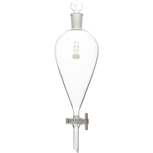 ■SIBATA 分液ロート スキーブ形 PTFEコック付 1000mL〔品番:0142601000〕【1067058:0】[送料別途見積り][掲外取寄][店頭受取不可]