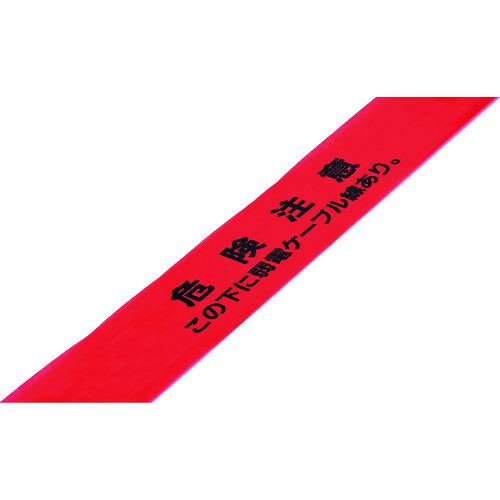 ■緑十字 埋設標識シート 危険注意・弱電ケーブル線 埋設-12S 150mm幅×50m〔品番:261112〕【1067825:0】[送料別途見積り][掲外取寄][店頭受取不可]