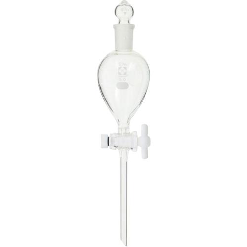 ■SIBATA 分液ロート PTFEコック付 50mL〔品番:01425050〕【1068615:0】[送料別途見積り][掲外取寄][店頭受取不可]