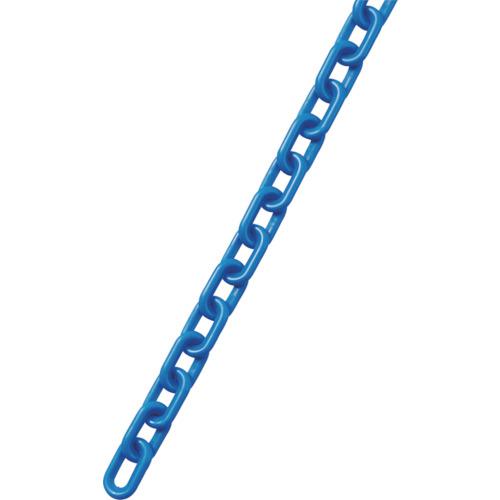 ■緑十字 プラスチックチェーン 青 PT-640BL 長さ40m(線径6mmΦ) ポリエチレン〔品番:284072〕【1069419:0】[送料別途見積り][掲外取寄][店頭受取不可]