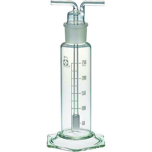 ■SIBATA 共通摺合ガス洗浄びん 円筒フィルター付 85GP250 250mL〔品番:0146506〕【1070216:0】[送料別途見積り][掲外取寄][店頭受取不可]