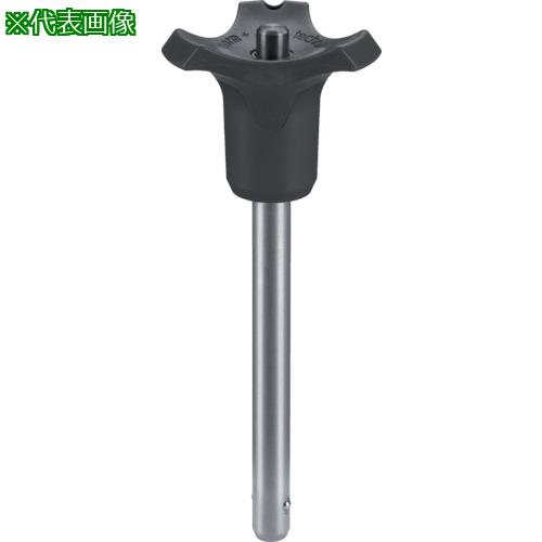 ■HALDER ボールロックピン セルフロッキング、析出硬化処理 黒 ピン径20 ピン長さ120〔品番:22380.0916〕【1071550:0】[送料別途見積り][掲外取寄][店頭受取不可]