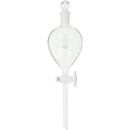 ■SIBATA 分液ロート PTFEコック付 500mL〔品番:014250500〕【1071719:0】[送料別途見積り][掲外取寄][店頭受取不可]