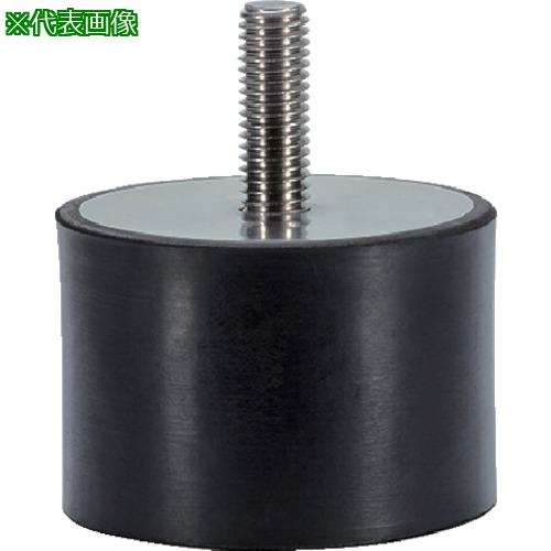 ■HALDER ゴム バッファー 円筒形 オネジ付 ステンレス鋼〔品番:25150.1476〕【1072953:0】[送料別途見積り][掲外取寄][店頭受取不可]