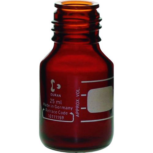 ■SIBATA 耐熱ねじ口びん 茶褐色 びんのみ 25mL 10入〔品番:017210254A〕【1073333:0】[送料別途見積り][掲外取寄][店頭受取不可]