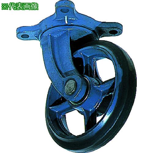 ■KYOMACHI 鋳物製自在金具付ゴム車輪250MM〔品番:AJ250〕【1074971:0】[店頭受取不可]｜ホームセンターバロー　店
