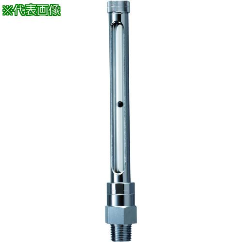 ■協和 金属製オートバルブ付I型オイルゲージ〔品番:KLM100AVI3〕【1075423:0】[送料別途見積り][法人・事業所限定][掲外取寄][店頭受取不可]