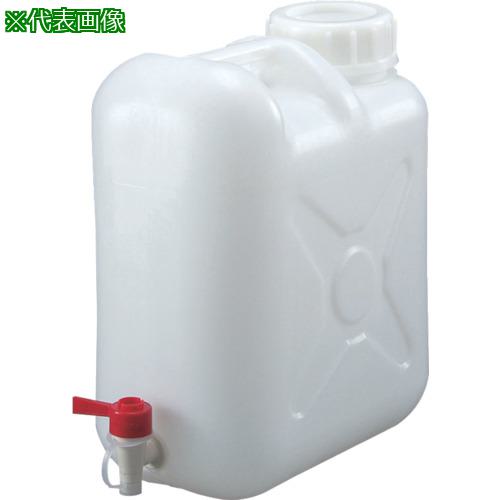 ■瑞穂 扁平缶広口コック付20L〔品番:0318〕【1080872:0】[送料別途見積り][法人・事業所限定][外直送][店頭受取不可]｜ホームセンターバロー　店