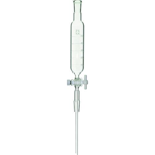 ■SIBATA SPC分液ロート 円筒形 PTFEコック付 目盛付 50mL 総炭酸定量装置用〔品番:03027015501〕【1081025:0】[送料別途見積り][掲外取寄][店頭受取不可]