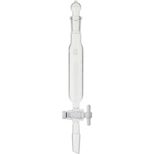 ■SIBATA SPC分液ロート 円筒形 PTFEコック付 目盛付 25mL〔品番:0302701525〕【1081061:0】[送料別途見積り][掲外取寄][店頭受取不可]
