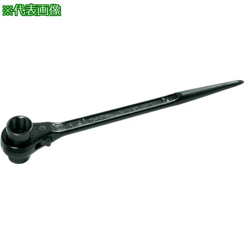 ■スーパー 両口ラチェットレンチ(爪式)六角対辺:32×35〔品番:RN3235〕【1082884:0】[店頭受取不可]