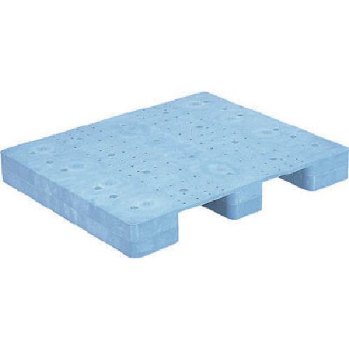 ■サンコー プラスチックパレット 812004 S-1012F 青〔品番:S1012F〕【1108969:0】[送料別途見積り][法人・事業所限定][外直送][店頭受取不可]