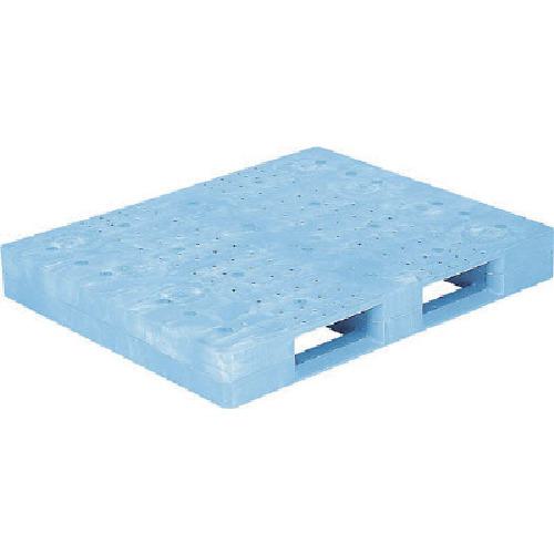 ■サンコー プラスチックパレット 812004 D-1012F-2 青〔品番:D1012F24〕【1110750:0】[送料別途見積り][法人・事業所限定][外直送][店頭受取不可]