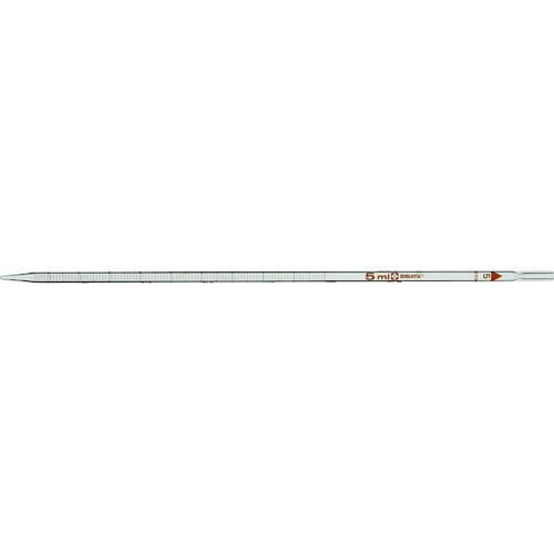 ■SIBATA メスピペット 先端目盛 大穴 5mL 10入〔品番:0201405A〕【1119938:0】[送料別途見積り][掲外取寄][店頭受取不可]