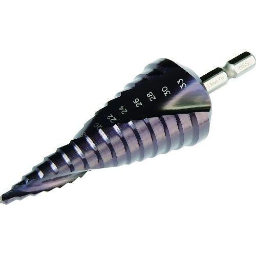 ■DENSAN ブラックチタンステップドリル〔品番:DSB433RH〕【1125676:0】[送料別途見積り][掲外取寄][店頭受取不可]