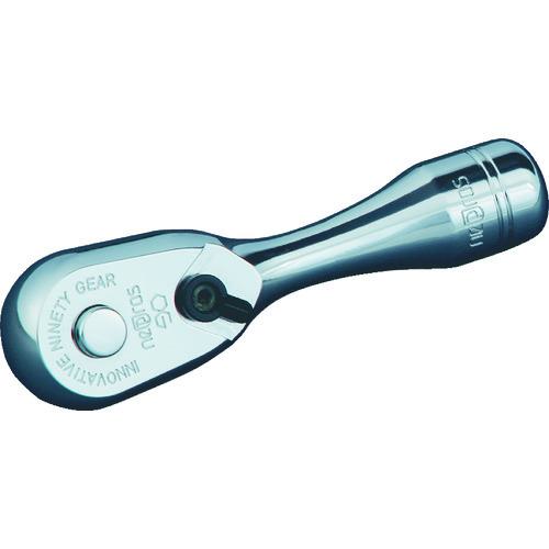 ■nepros 9.5sq.コンパクトショ-トラチェットハンドル〔品番:NBRC390S〕【1129072:0】[店頭受取不可]