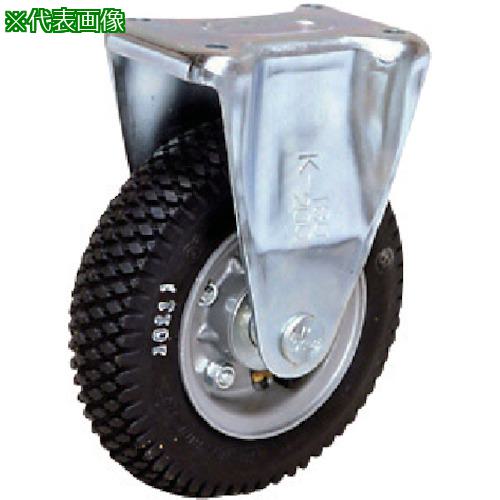 ■シシク 空気入車輪付キャスター 固定 290mm〔品番:AIK3.505〕【1129368:0】[送料別途見積り][掲外取寄][店頭受取不可]