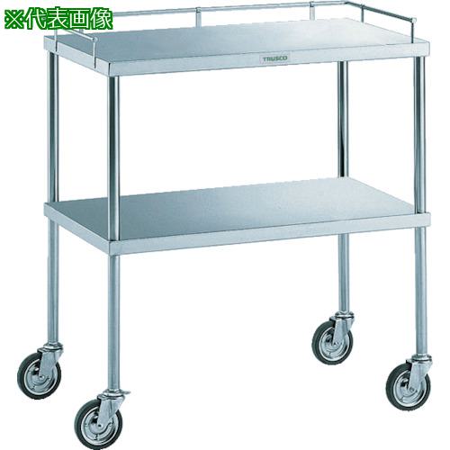 ■米澤 ステンレスワゴン 間口900mm 奥行600mm 高さ810mm〔品番:SUS900K〕【1131525:0】[法人・事業所限定][外直送元][店頭受取不可]