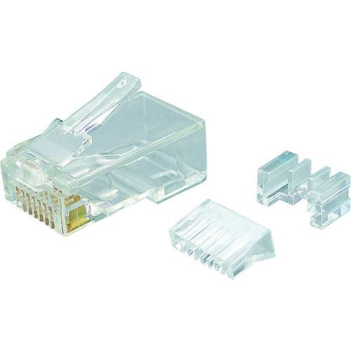 ■DENSAN カテゴリー6モジュラープラグ〔品番:MJT808S〕【1135098:0】[送料別途見積り][掲外取寄][店頭受取不可]