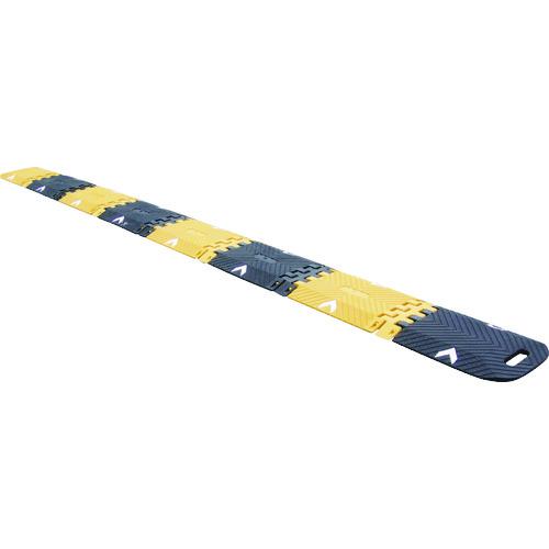 ■緑十字 折りたたみ式スピードハンプ(減速帯) 減速-7 3000&times;250&times;25mm 黄/黒〔品番:121043〕【1140547:0】[法人・事業所限定][直送元][店頭受取不可]｜ホームセンターバロー　店