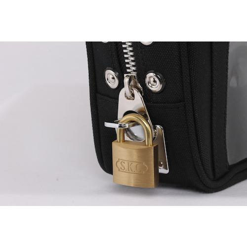 ■SANEI帆布メール用ポーチ(SS)馬蹄錠金具付モスグリーン〔品番:PSSU07〕【1141951:0】