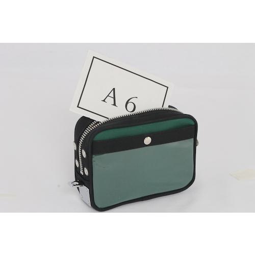 ■SANEI帆布メール用ポーチ(SS)馬蹄錠金具付モスグリーン〔品番:PSSU07〕【1141951:0】