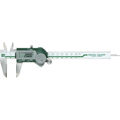 ■SK デジタルノギス 超硬チップ付 150mm〔品番:GDCS150W〕【1144579:0】[店頭受取不可]