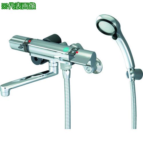 ■SANEI サーモシャワー混合栓 手元ストップ 節水50%シャワー パイプ170mm〔品番:SK18121CTC13〕【1147117:0】[店頭受取不可]｜ホームセンターバロー　店