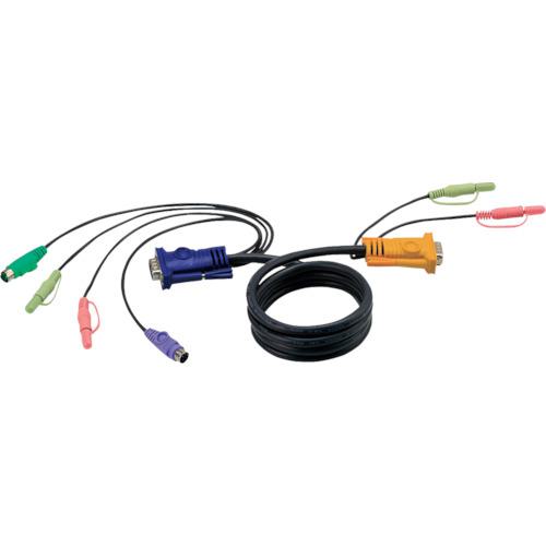 ■ATEN PS/2 KVMケーブル オーディオ対応 SPHD KVM用 5m〔品番:2L5305P〕【1152062:0】[送料別途見積り][掲外取寄][店頭受取不可] 8,177円