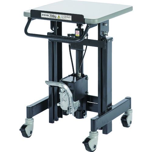 ■TRUSCO 昇降スタンド 油圧式チルト付 450X450XH680-1000〔品番:SHSHN20045C〕【1158230:0】[送料別途見積り][法人・事業所限定][直送][店頭受取不可]｜ホームセンターバロー　店