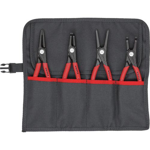 ■KNIPEX 4本組 精密スナップリングプライヤー〔品番:001957V01〕【1160683:0】[店頭受取不可]