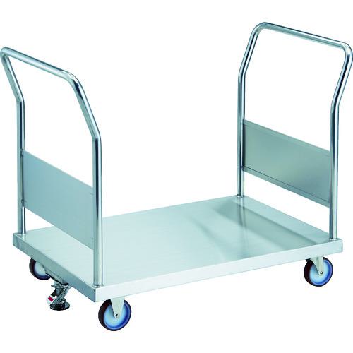 ■TRUSCO ステンレス台車 オールステン両袖台車 900X600 φ100NU ストッパー付〔品番:AS2W100NUS〕【1162360:0】[法人・事業所限定][直送元][店頭受取不可]｜ホームセンターバロー　店