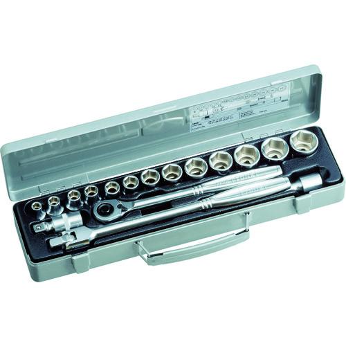 ■TONE ソケットレンチセット 差込角12.7mm 17点セット 6角(8mm~)〔品番:750MS〕【1165798:0】[店頭受取不可]｜ホームセンターバロー　店
